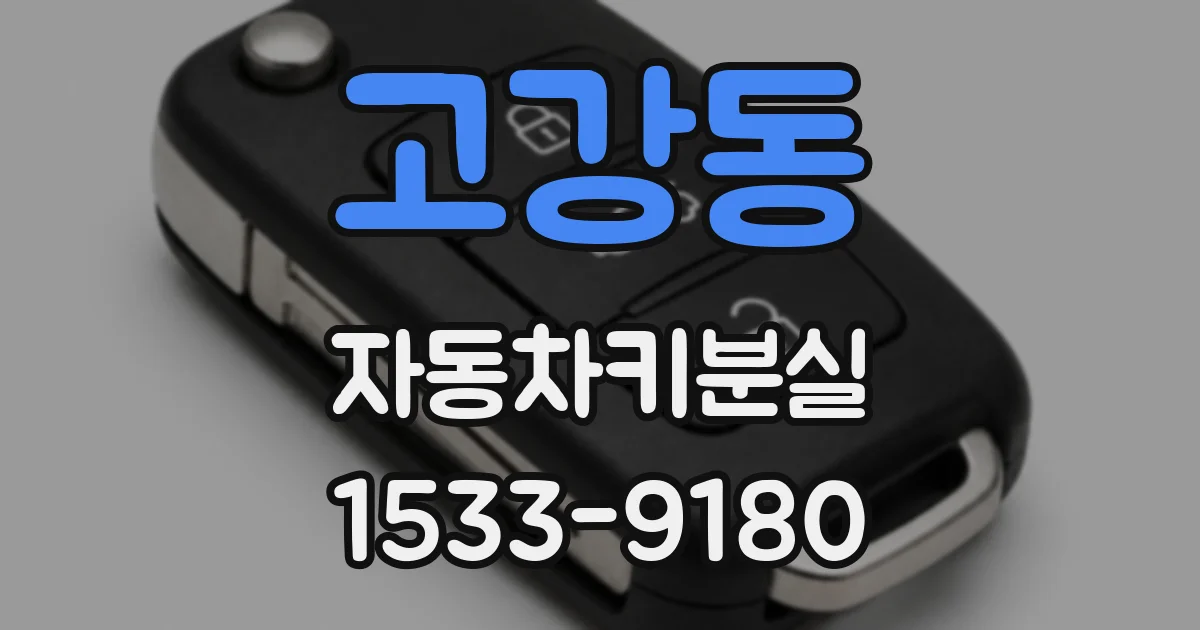 고강동 자동차키분실