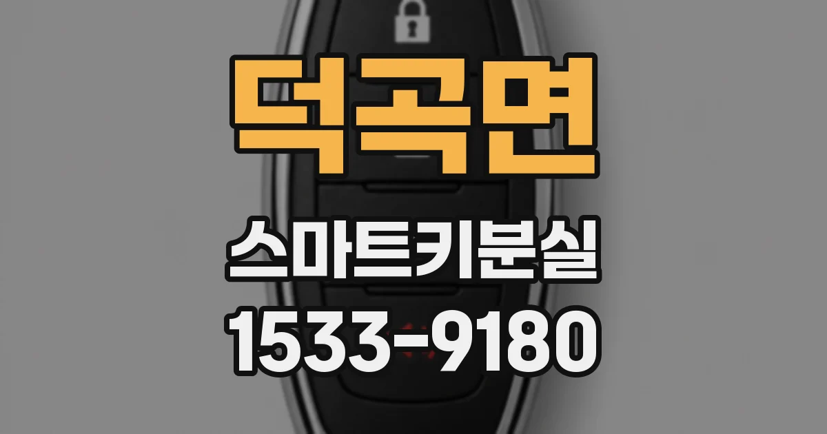 덕곡면 스마트키분실
