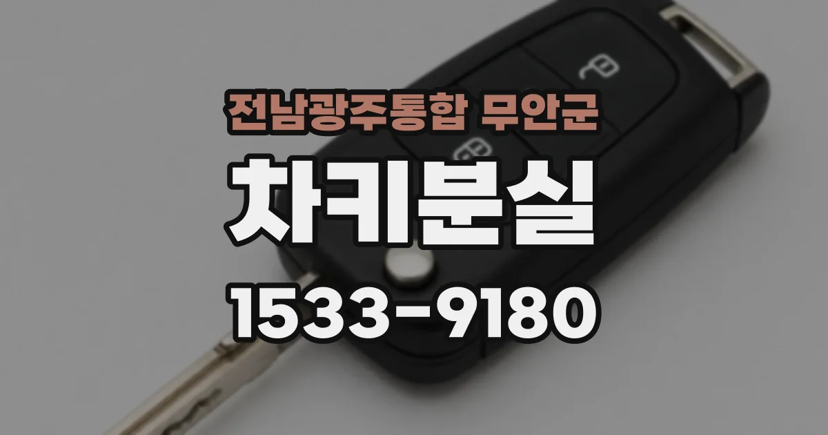 전남광주통합 무안군 차키분실