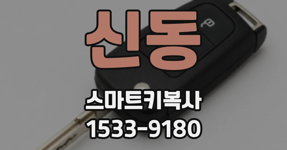 신동 스마트키복사