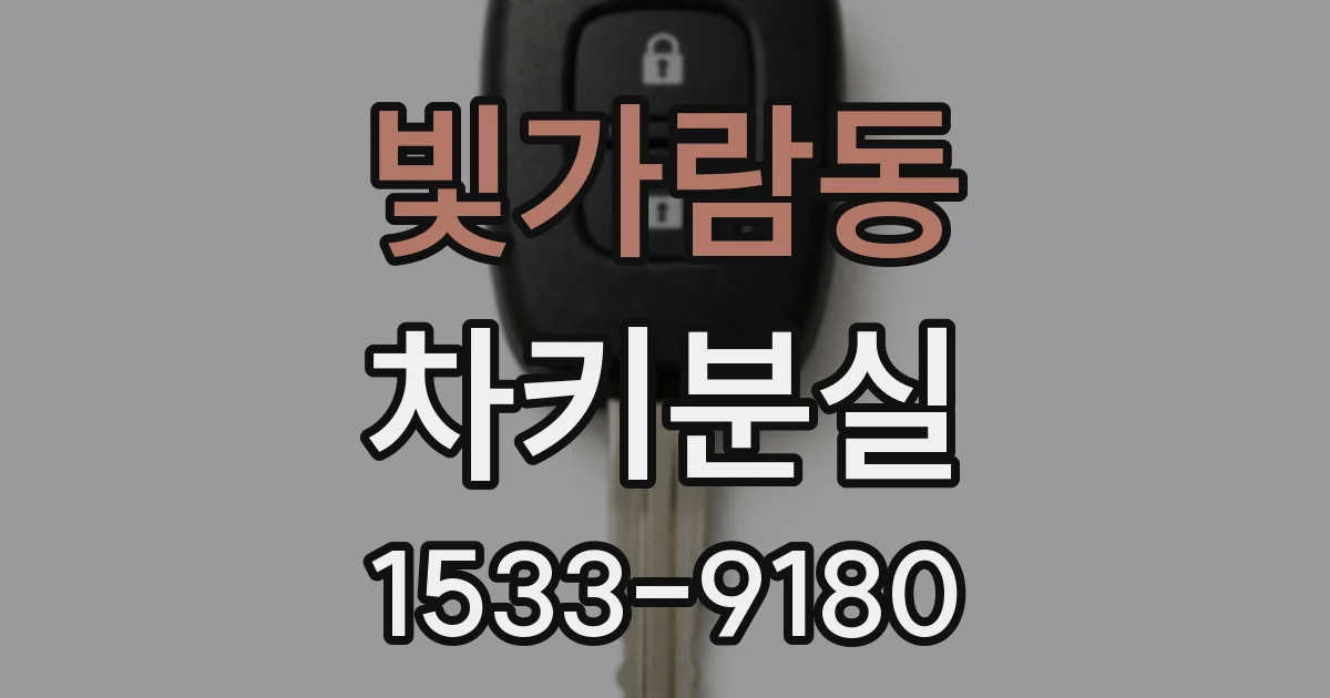 빛가람동 차키분실