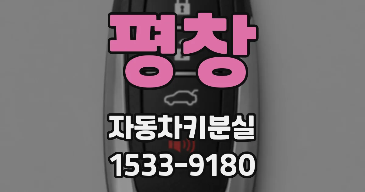 평창 자동차키분실