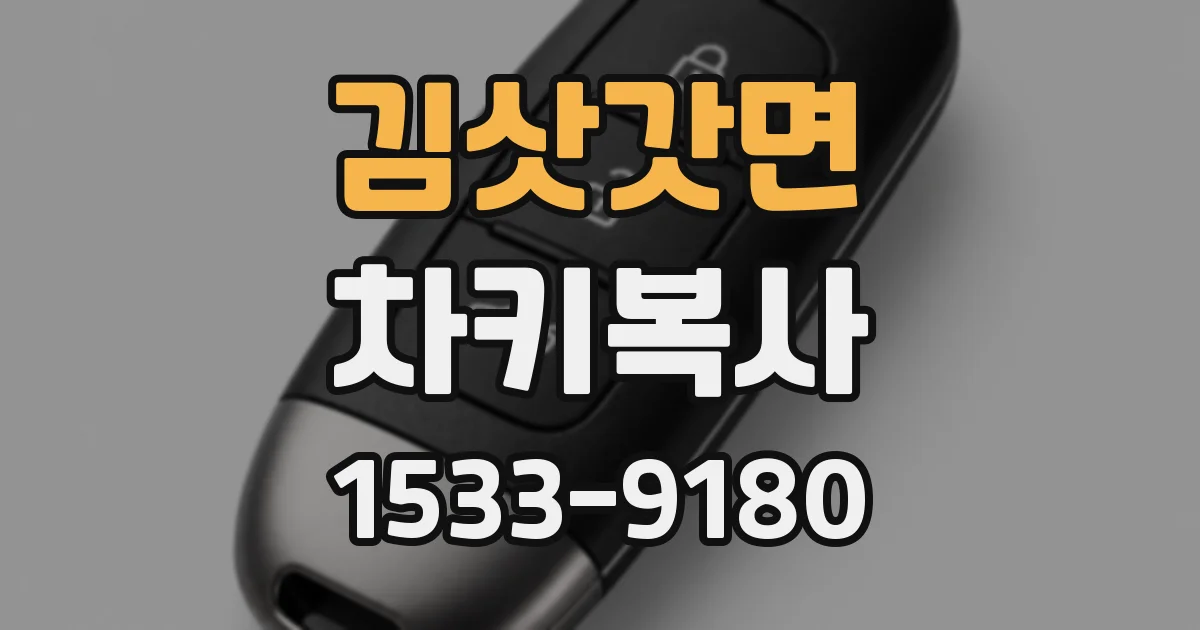 김삿갓면 차키복사