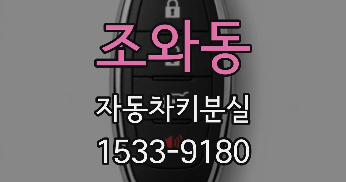 조와동 자동차키분실
