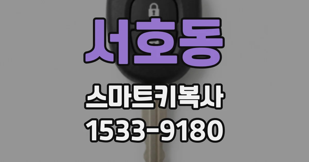 서호동 스마트키복사