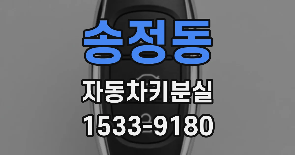 송정동 자동차키분실