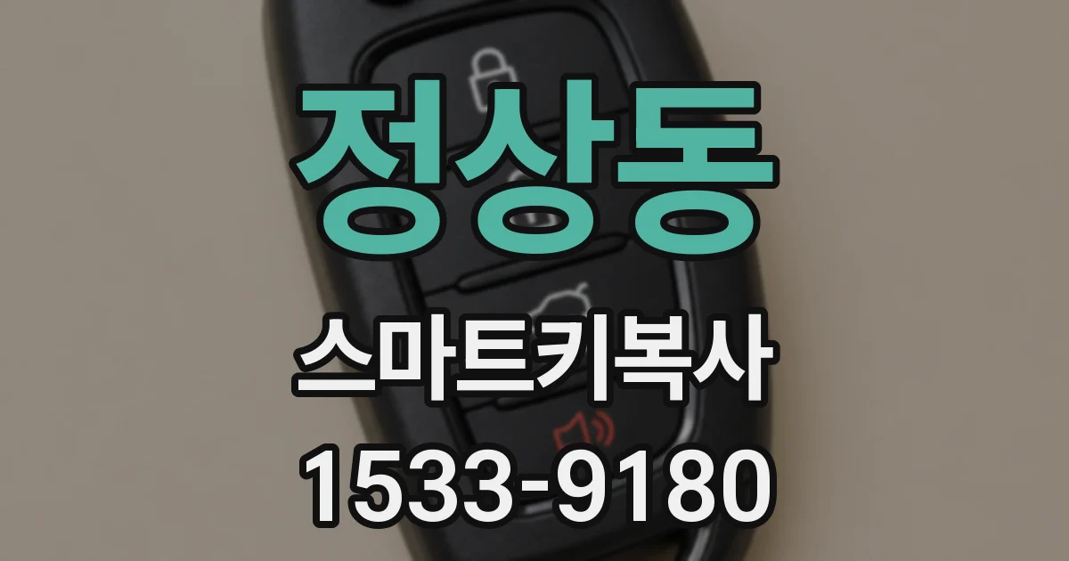 정상동 스마트키복사