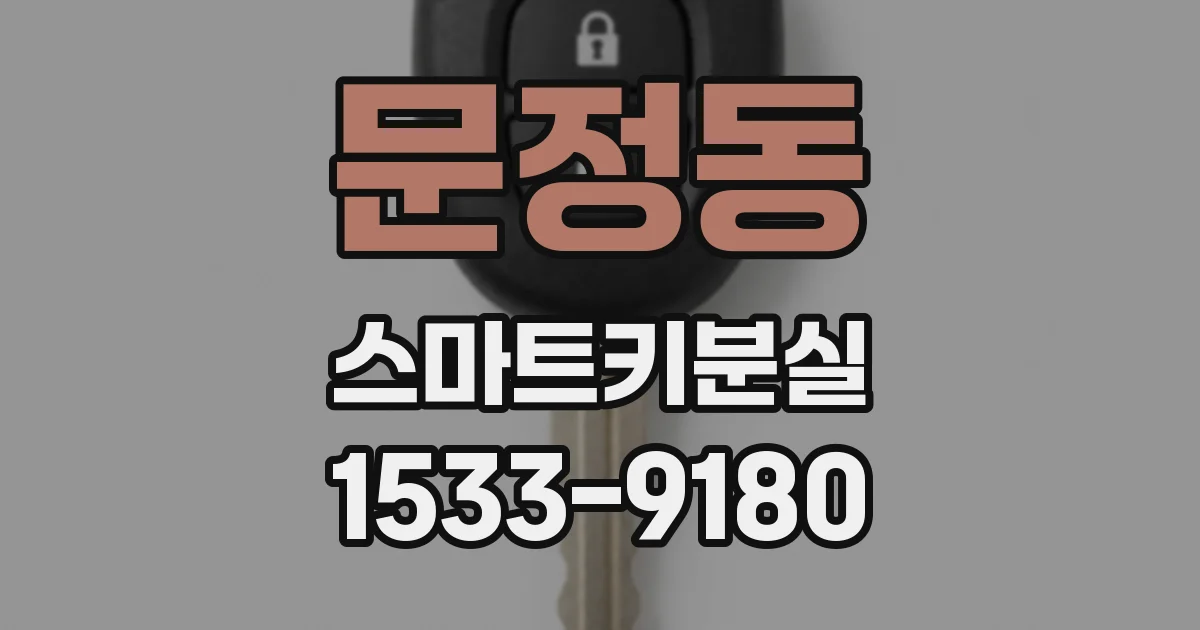 문정동 스마트키분실