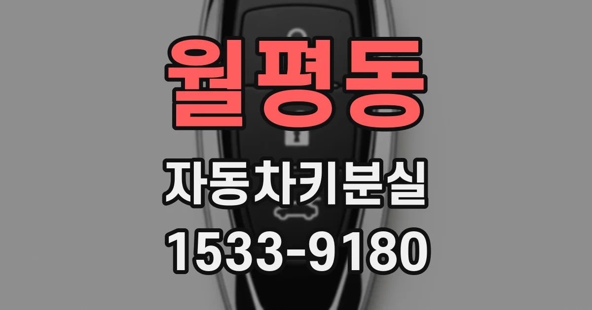 월평동 자동차키분실