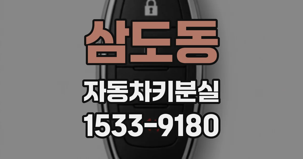 삼도동 자동차키분실