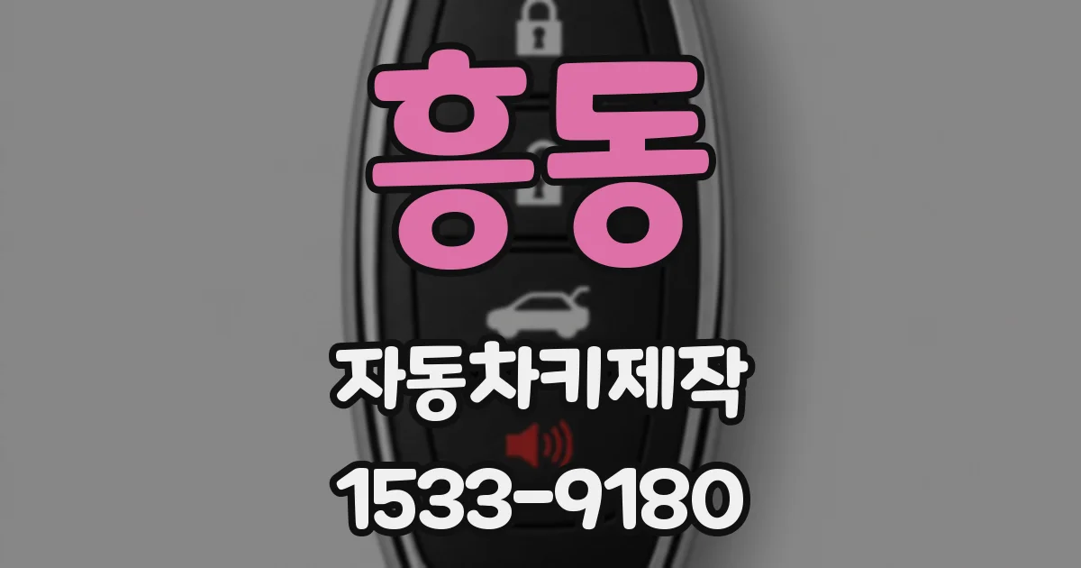 흥동 자동차키제작