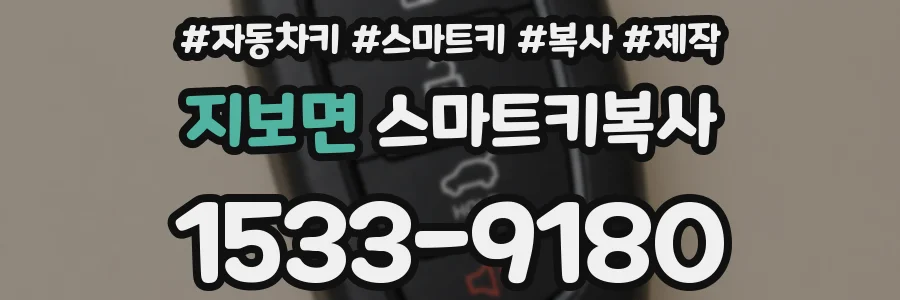 지보면 스마트키복사