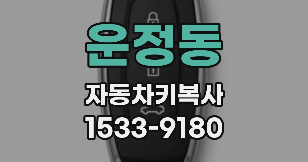 운정동 자동차키복사