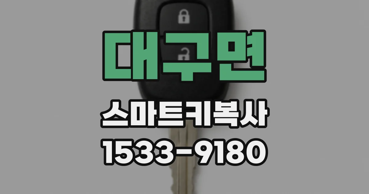 대구면 스마트키복사