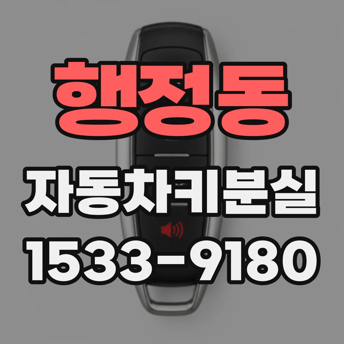 행정동 자동차키분실