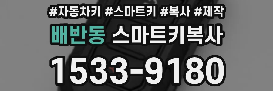 배반동 스마트키복사