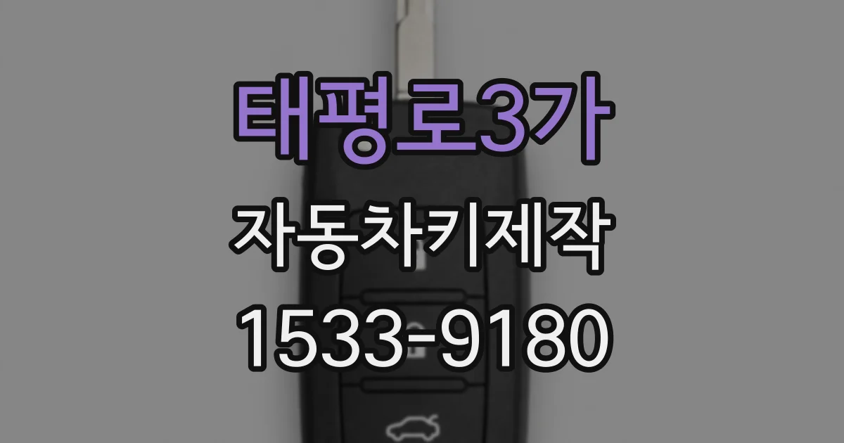태평로3가 자동차키제작