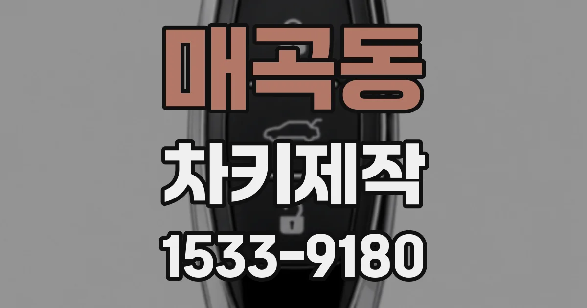 매곡동 차키제작