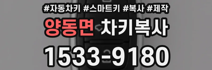양동면 차키복사