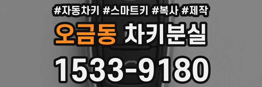 오금동 차키분실