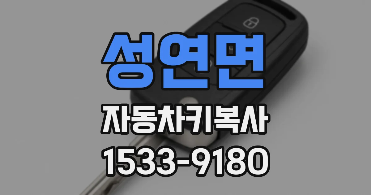 성연면 자동차키복사