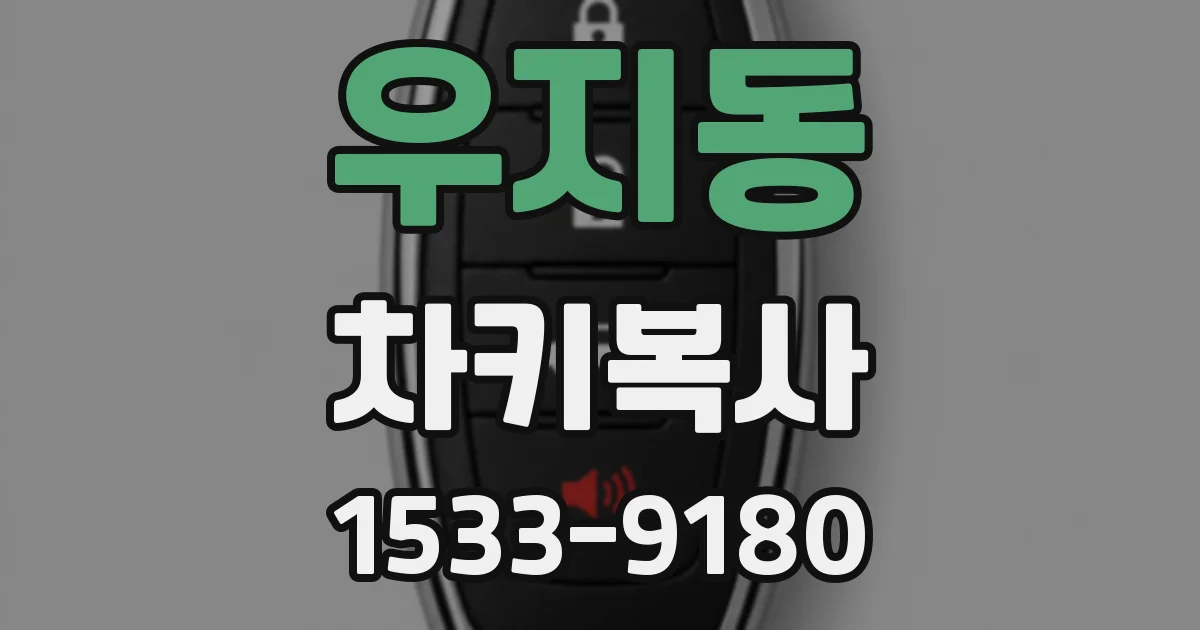 우지동 차키복사