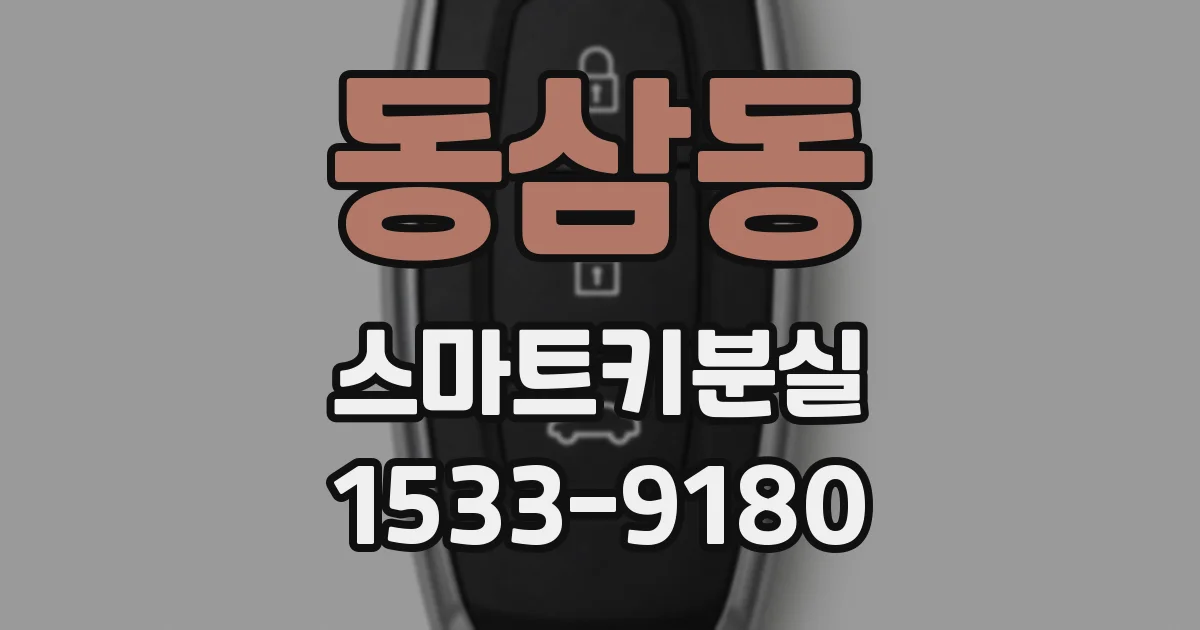 동삼동 스마트키분실