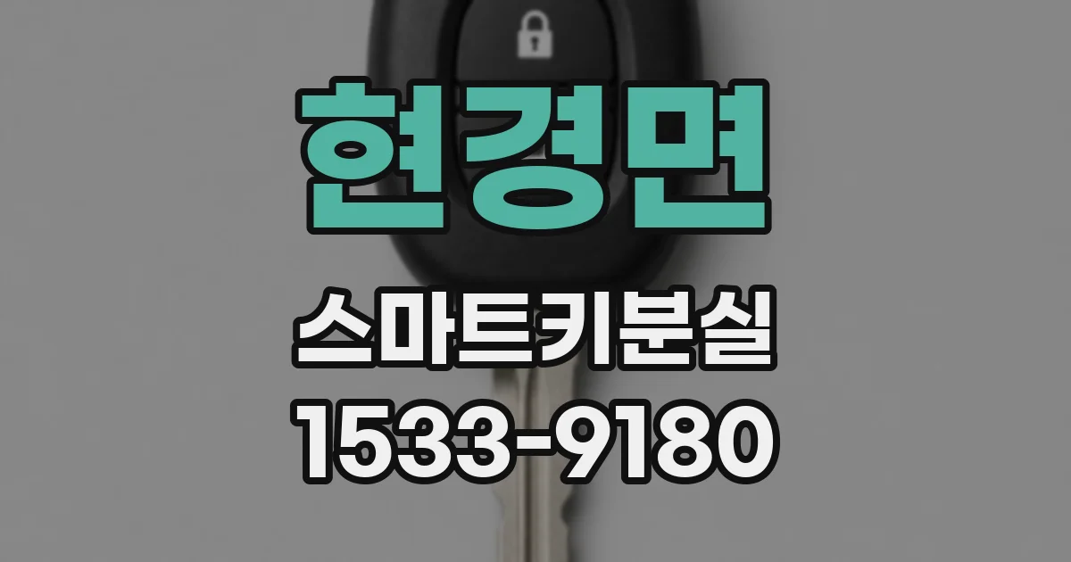 현경면 스마트키분실
