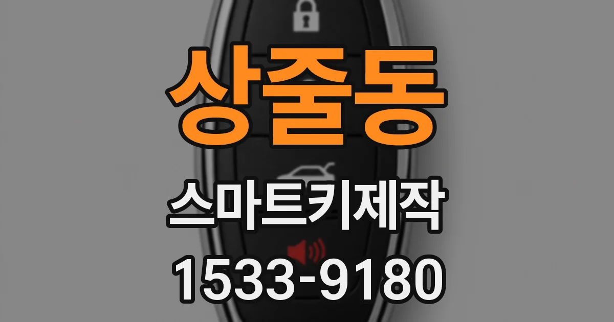 상줄동 스마트키제작