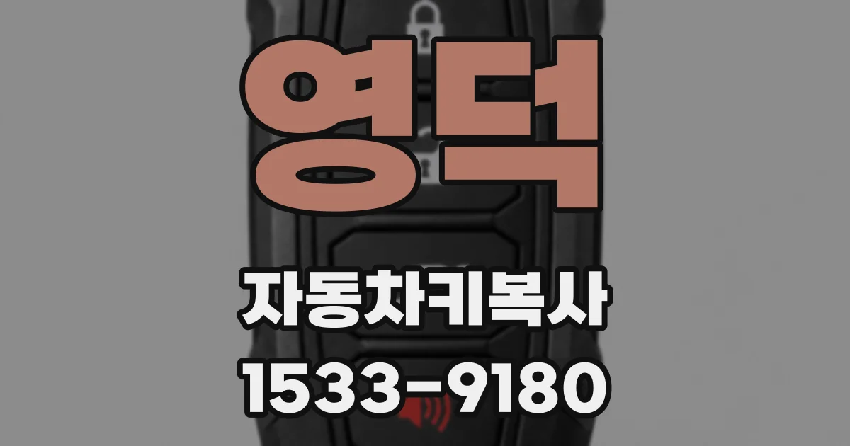 영덕 자동차키복사