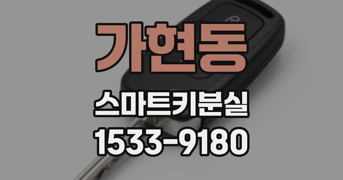 가현동 스마트키분실