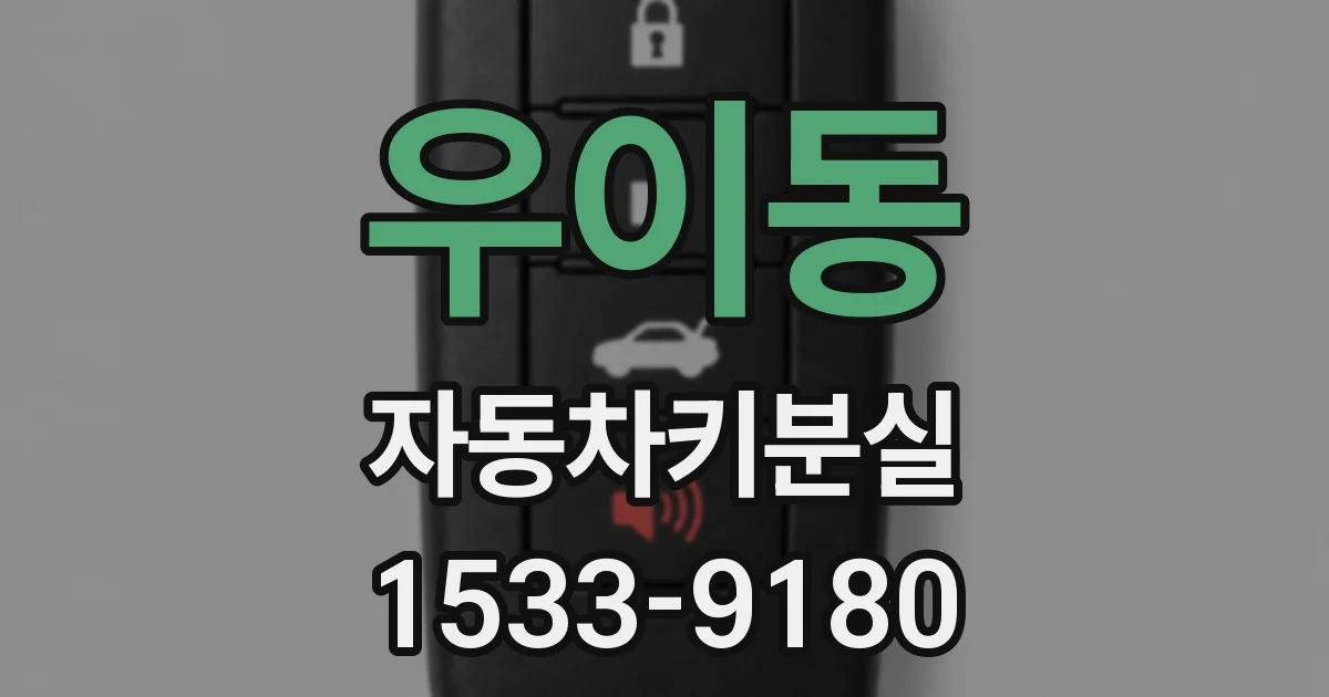 우이동 자동차키분실