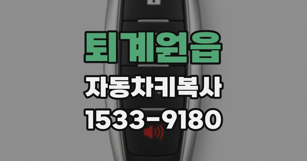 퇴계원읍 자동차키복사