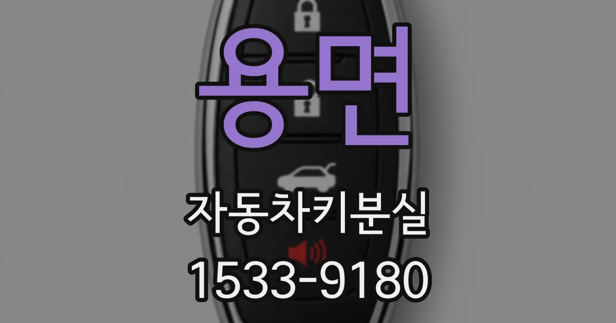 용면 자동차키분실