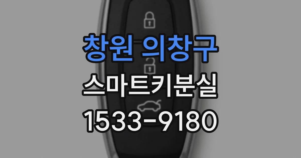 창원 의창구 스마트키분실