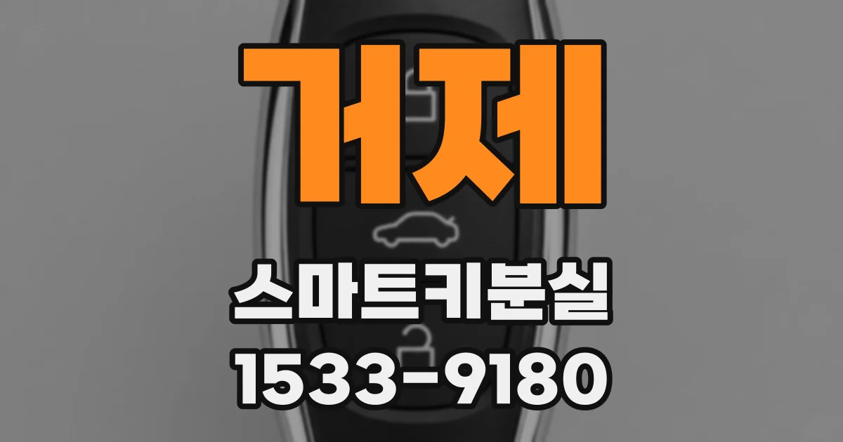 거제 스마트키분실