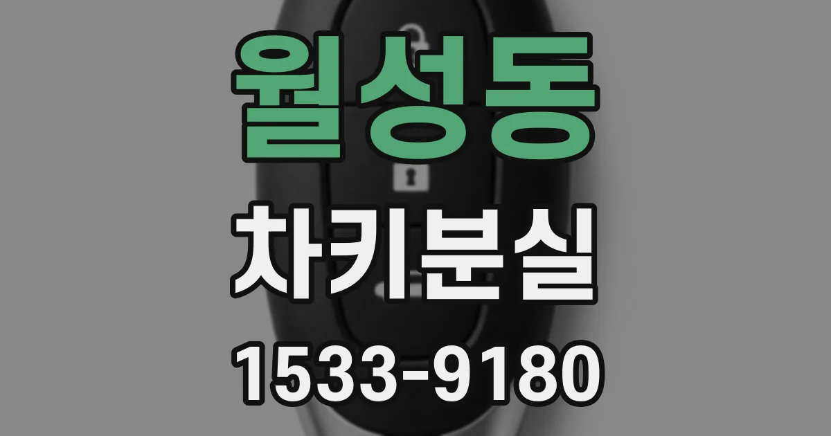 월성동 차키분실