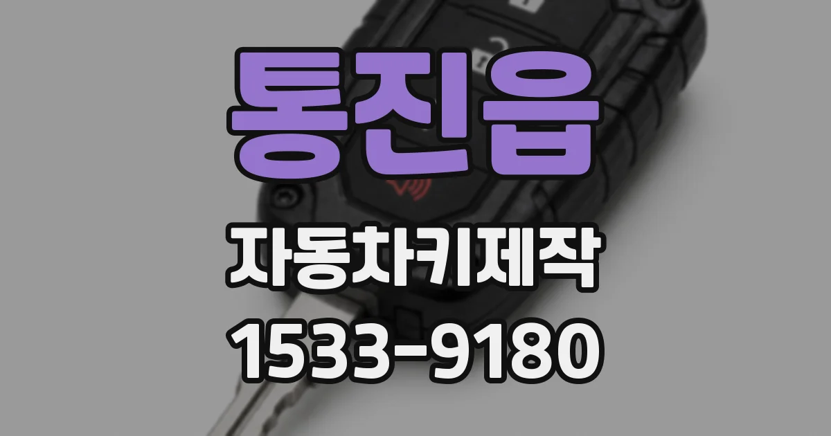 통진읍 자동차키제작