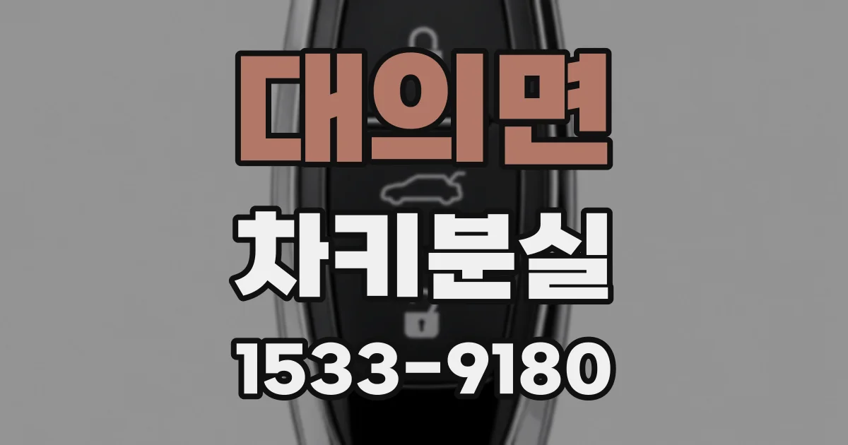 대의면 차키분실