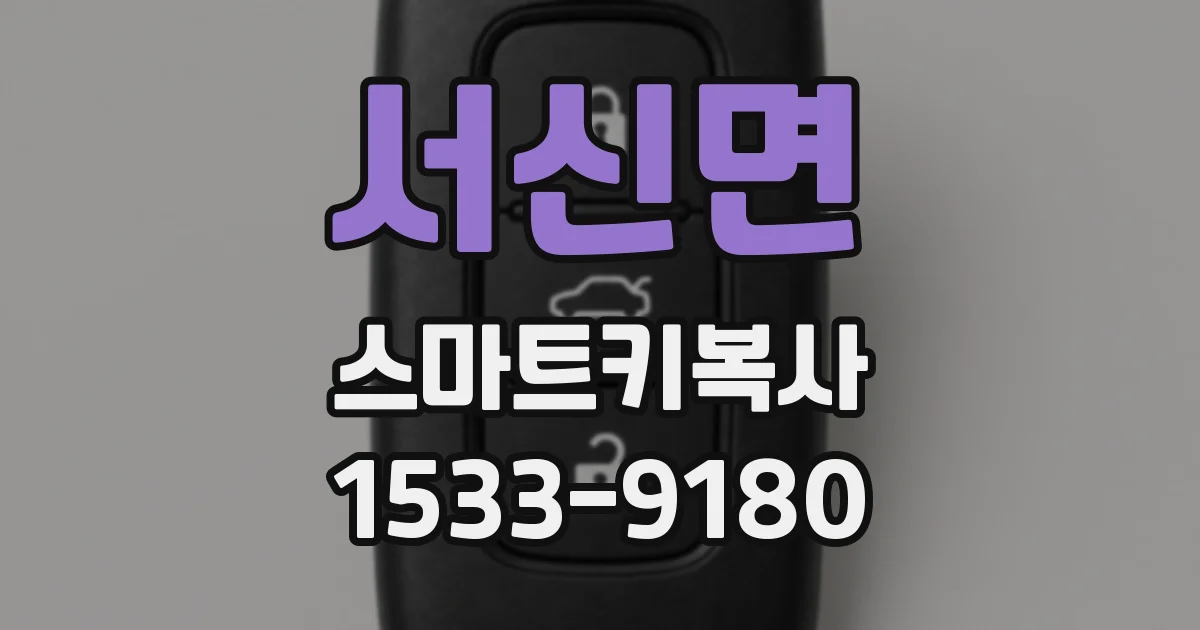 서신면 스마트키복사