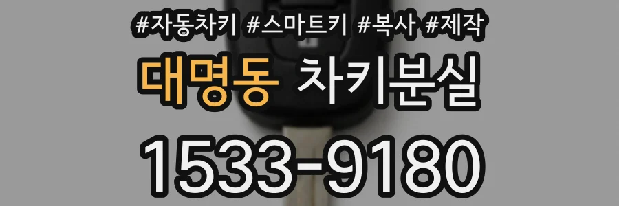 대명동 차키분실
