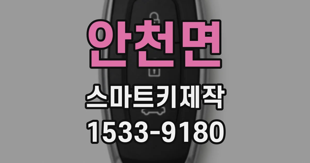 안천면 스마트키제작