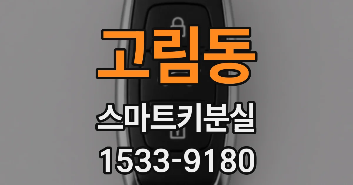 고림동 스마트키분실