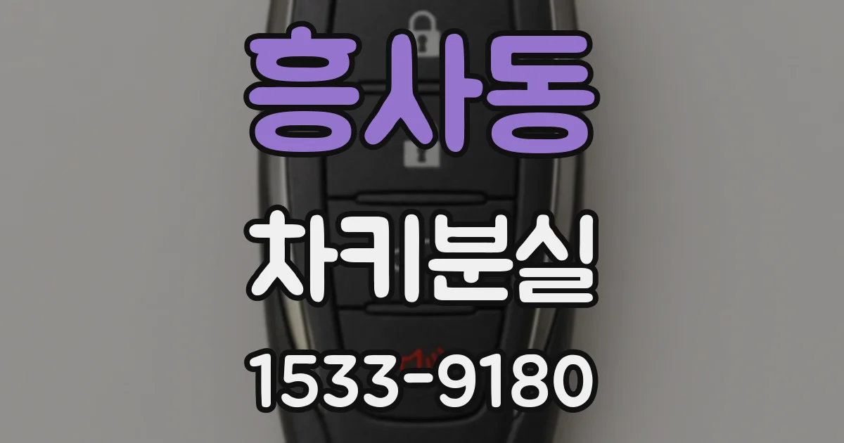 흥사동 차키분실