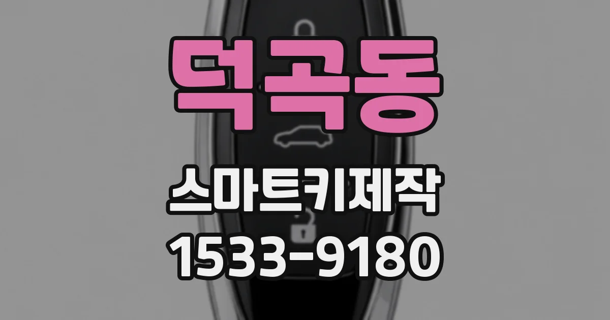 덕곡동 스마트키제작