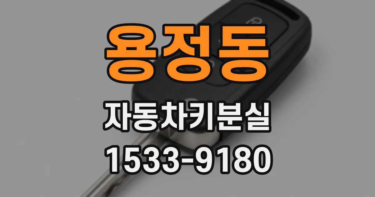 용정동 자동차키분실