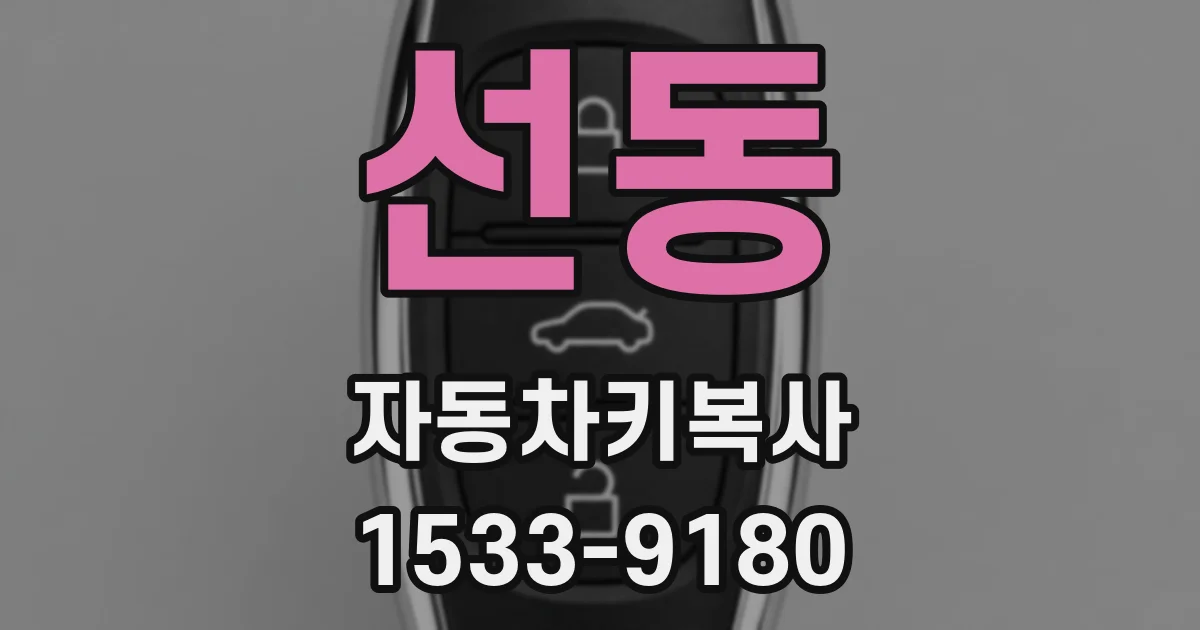 선동 자동차키복사