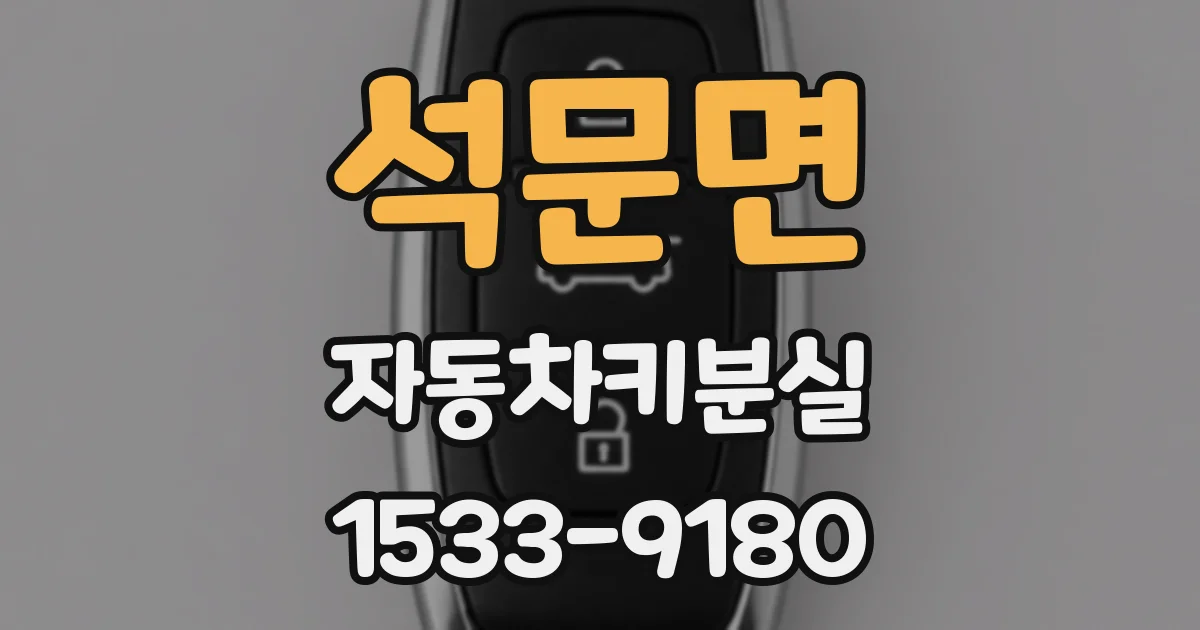 석문면 자동차키분실