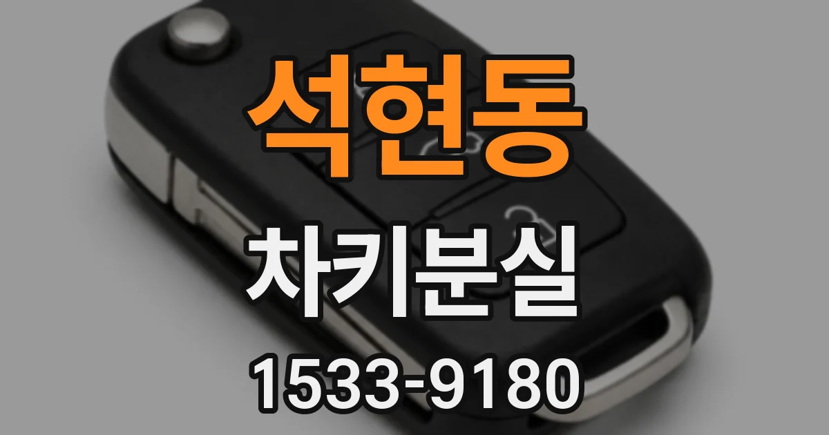 석현동 차키분실
