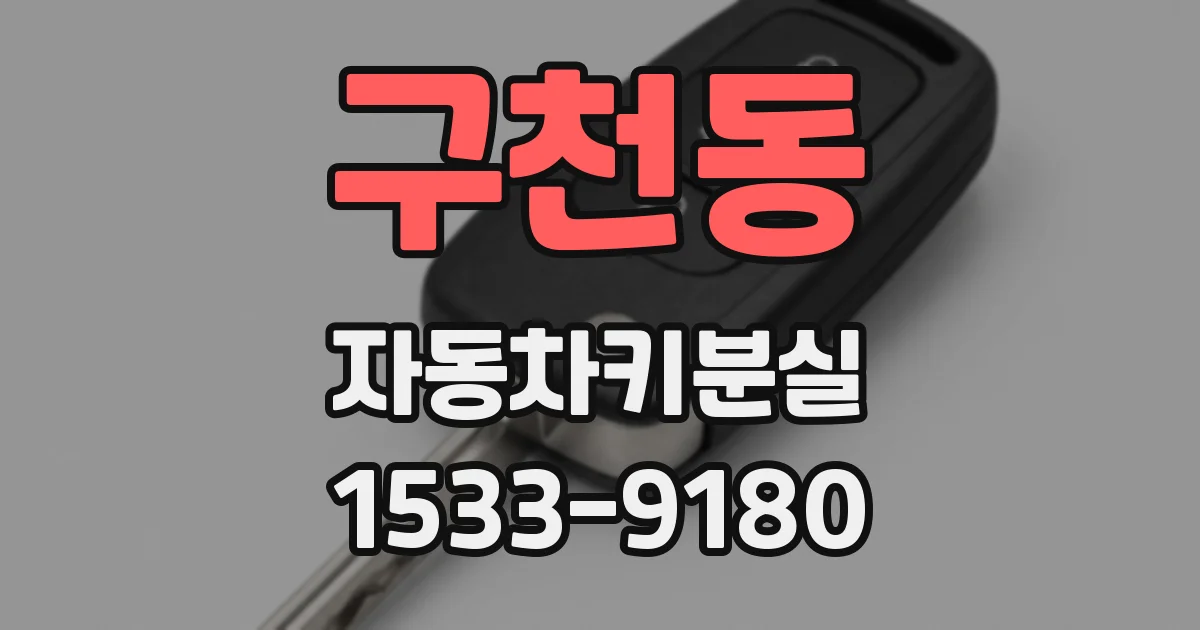 구천동 자동차키분실